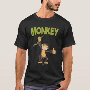 Chimpanzee Wildlife Jungle Zoo Animal Cute Monkey T-Shirt