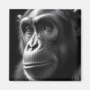 Chimpanzee Wildlife Majestic Nature Life Poster Magnet