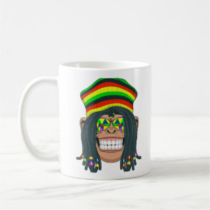 Chimpanzee with Dreadlocks and Cap Coffee Mug