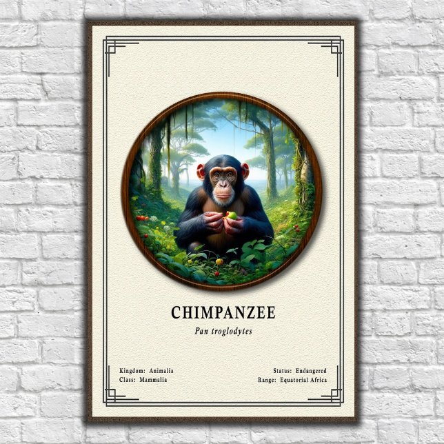 Chimpanzee Zoology Series Poster (Creator Uploaded)