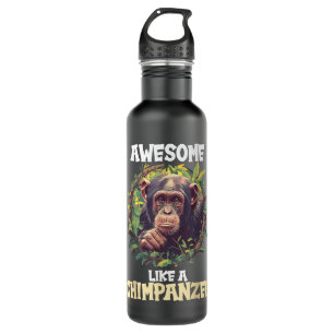 Chimpanzees Awesome like a Chimpanzee 710 Ml Water Bottle