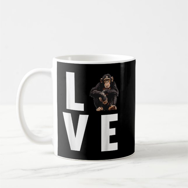 Chimpanzees Chimpanzee Coffee Mug (Left)