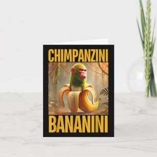 Chimpanzini Bananini Italian Brainrot Meme Boys Gi Card