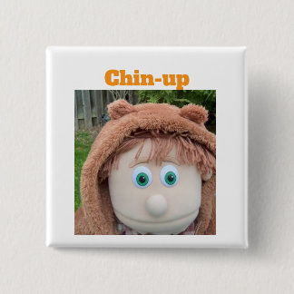 Chin-up Charlie 15 Cm Square Badge