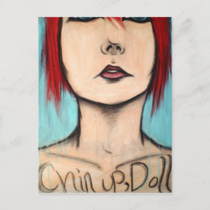 Chin Up, Doll Postcard
