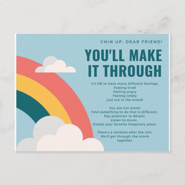 Chin Up Postcard (Front)