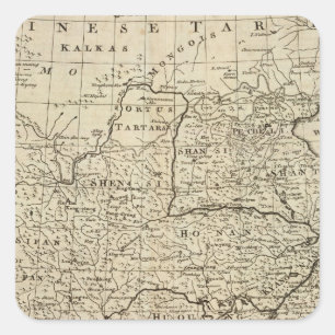 China 11 square sticker