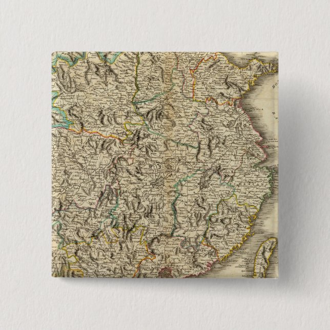 China 9 15 cm square badge (Front)