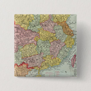 China and Malaysia 15 Cm Square Badge