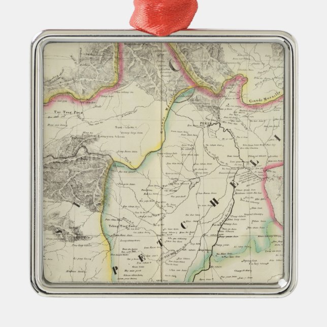 China, Asia 59 Metal Ornament (Front)