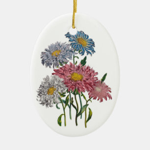 China Asters Ceramic Ornament