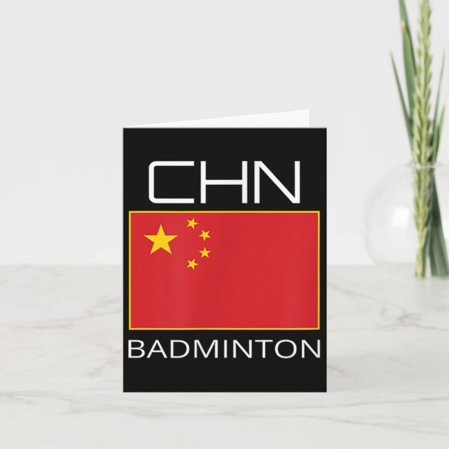 China Badminton Team Fan Gift Chinese Athlete Chn  Card (Front)