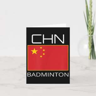 China Badminton Team Fan Gift Chinese Athlete Chn Card