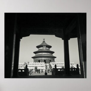 China, Beijing, Chongwen District. Temple of 2 Poster