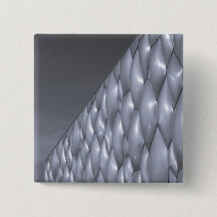 China, Beijing. National Aquatics Centre 15 Cm Square Badge