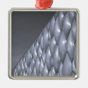 China, Beijing. National Aquatics Centre Metal Tree Decoration