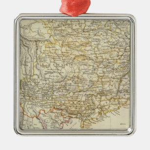 China, Birman Empire, Coch in China, Siam Metal Tree Decoration