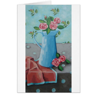 'China Blue Jug' Art Card