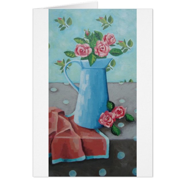 'China Blue Jug' Art Card (Front)