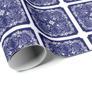 China Blue Wrapping Paper