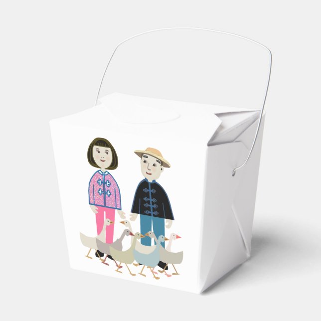 China boy and girl favour box (Front Side)