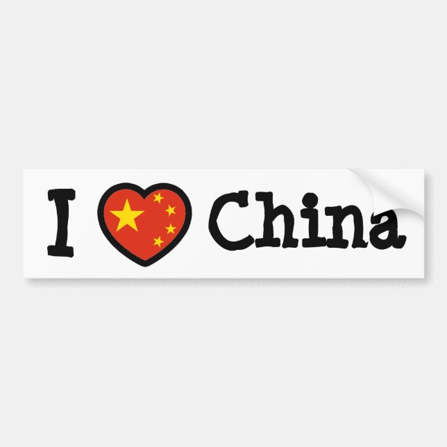 China Bumper Sticker (Front)