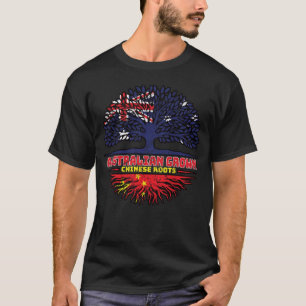 China Chinese Australian Australia Tree Roots Flag T-Shirt