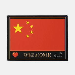 China & Chinese Flag house mats /sports Welcome