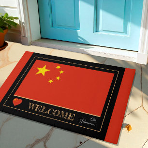 China & Chinese Flag house mats /sports Welcome