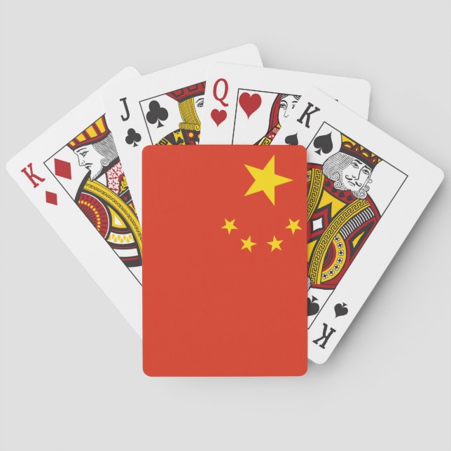 China (Chinese) Flag Playing Cards (Back)