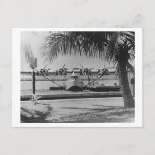 China Clipper Mooring on Hawaiian Island Postcard