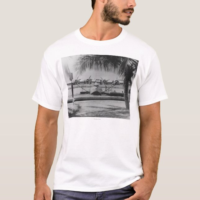 China Clipper Mooring on Hawaiian Island T-Shirt (Front)