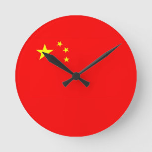 china country flag clock