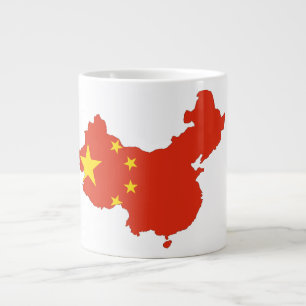 China country flag large coffee mug