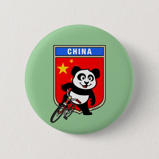 China Cycling China 6 Cm Round Badge (Front)