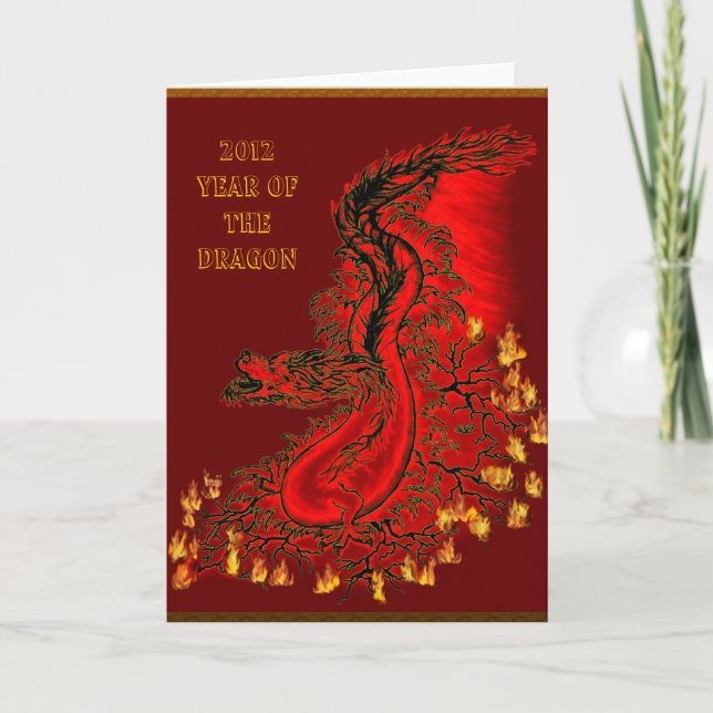 China-Drache - 2012-Year Of The Dragon Holiday Card (Front)