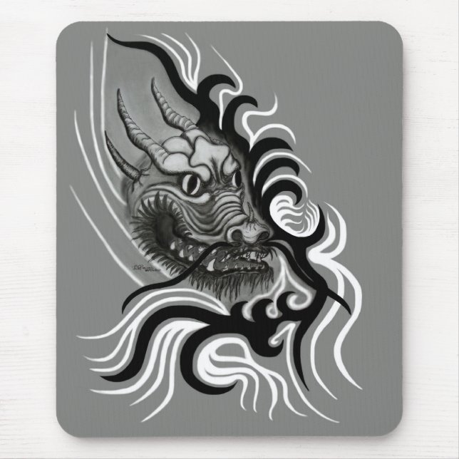 China-Drache in Tatto Style Mouse Pad (Front)