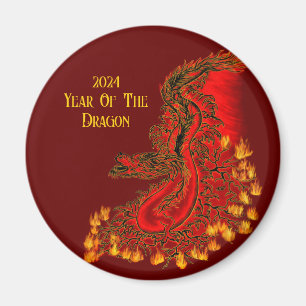 China Dragon , 2024 Year Of The Dragon Magnet