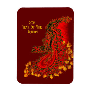 China Dragon , 2024 Year Of The Dragon Magnet