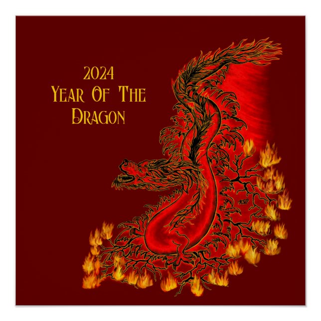China Dragon , 2024 Year Of The Dragon Poster (Front)