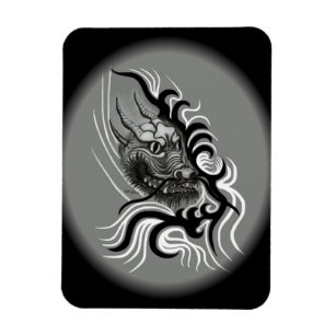 China-Dragon in Tattoo Style Magnet
