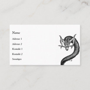 China Dragon in Tattoostyle Business Card