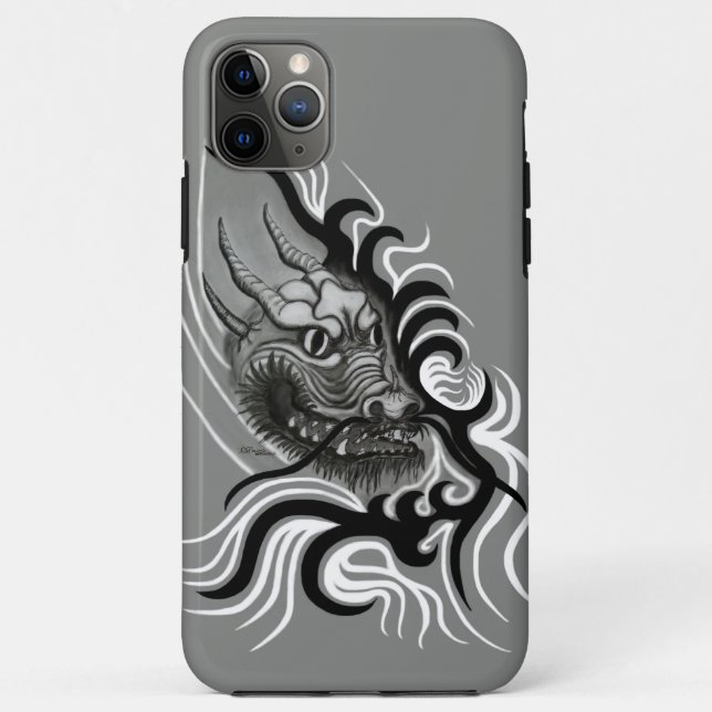 China Dragon in Tattoostyle Case-Mate iPhone Case (Back)