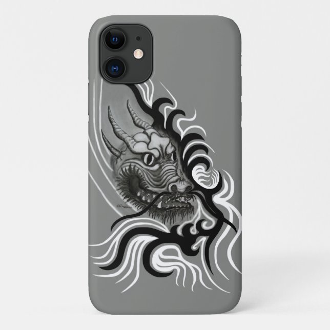China Dragon in Tattoostyle Case-Mate iPhone Case (Back)