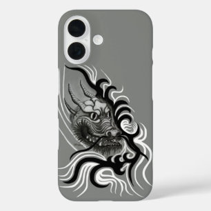 China Dragon in Tattoostyle iPhone 16 Case