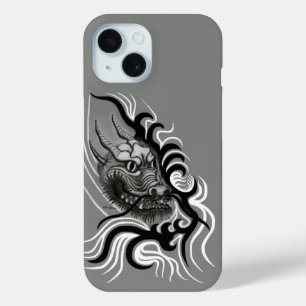 China Dragon in Tattoostyle iPhone 15 Case
