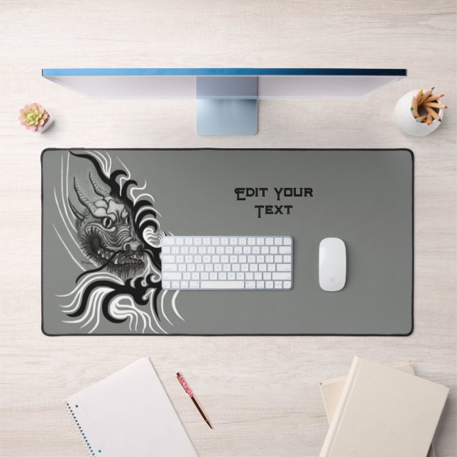 China Dragon in Tattoostyle Desk Mat (Office 1)