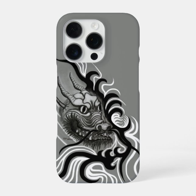 China Dragon in Tattoostyle iPhone Case (Back)