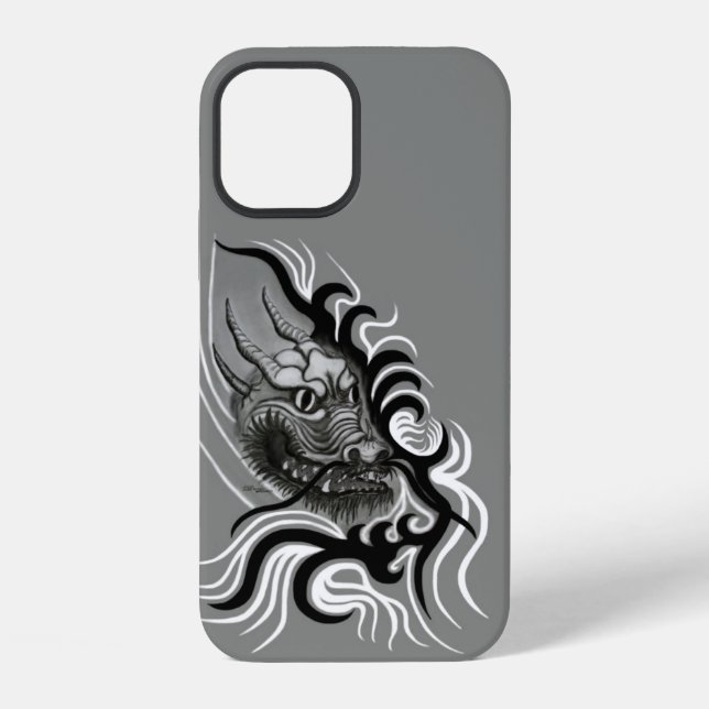 China Dragon in Tattoostyle iPhone Case (Back)