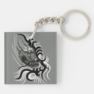 China Dragon in Tattoostyle Key Ring